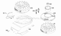 Blower Hsg Flywheels Diagram and Parts List for 122702-0146-01  Briggs and Stratton Engine